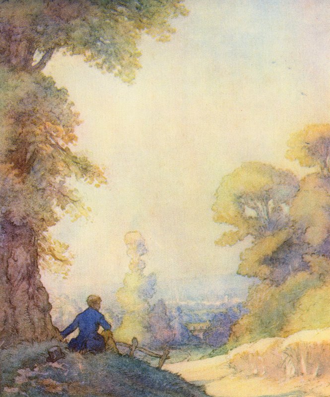 Illustration pour The Scholar-Gipsy de Matthew Arnold - Frank Adams