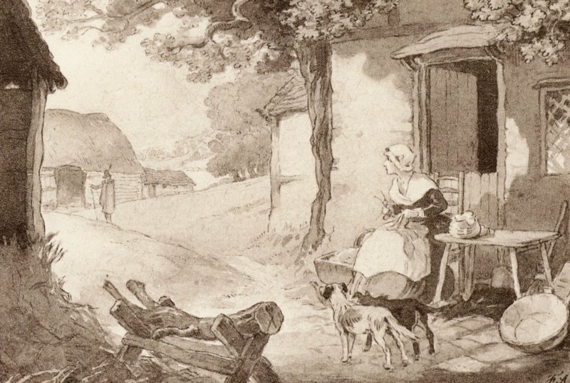 Illustration pour The Scholar-Gipsy de Matthew Arnold - Frank Adams