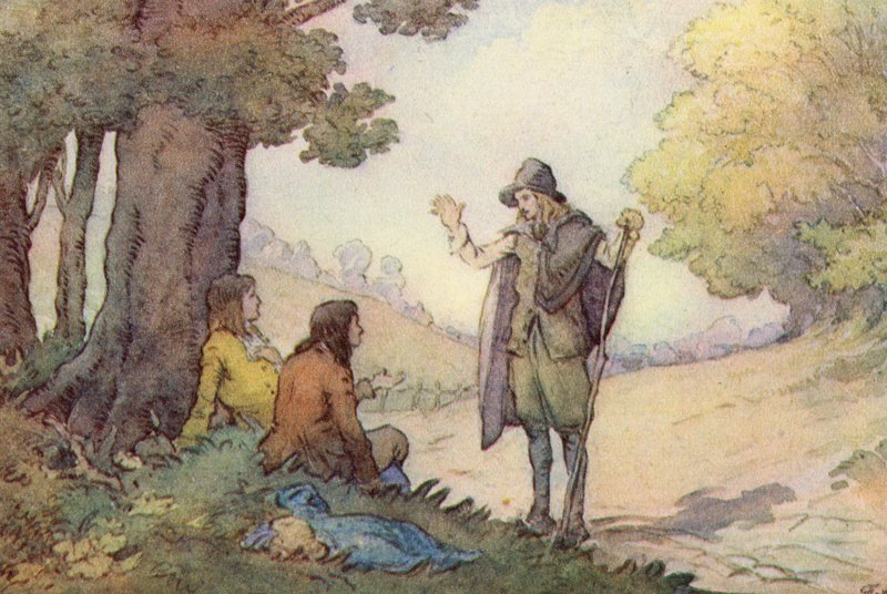 Illustration pour The Scholar-Gipsy de Matthew Arnold - Frank Adams