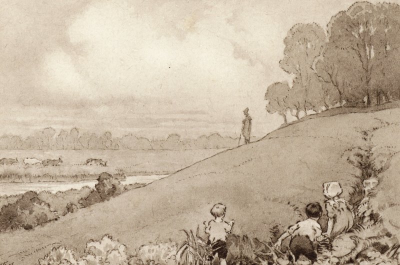 Illustration pour The Scholar-Gipsy de Matthew Arnold - Frank Adams