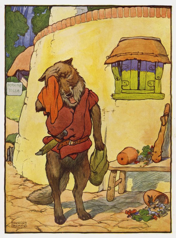 Illustration des Trois Petits Cochons - Frank Adams
