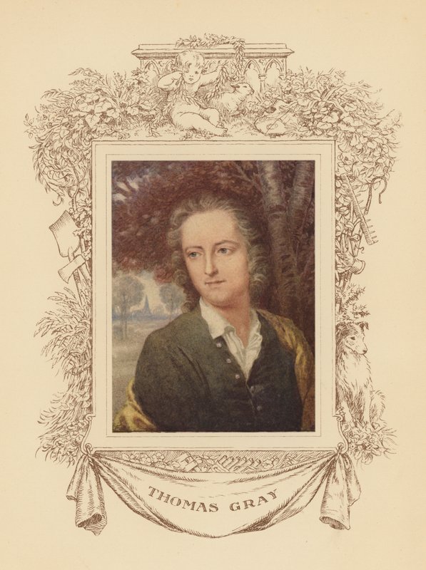 Portrait du poète Thomas Gray - Frank Adams
