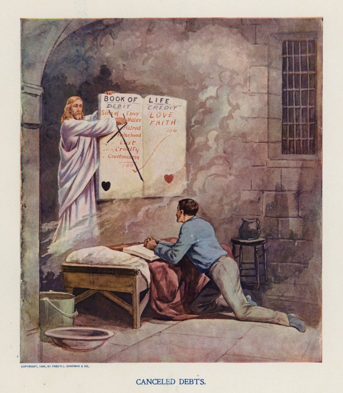 Dettes annulées (lithographie couleur) - Frank Beard