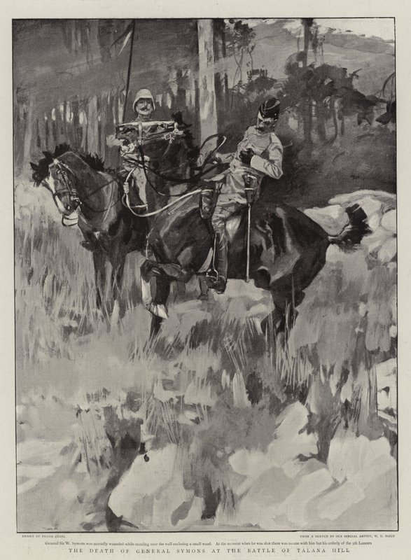 La mort du général Symons à la bataille de Talana Hill - Frank Craig