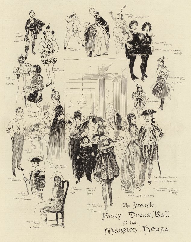 Le bal costumé des enfants à la Mansion House - Frank Craig