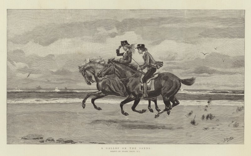 Un galop sur le sable - Frank Dadd
