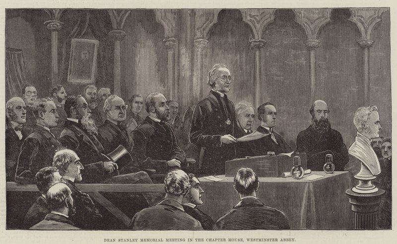 Réunion commémorative de Dean Stanley dans la salle capitulaire, Abbaye de Westminster - Frank Dadd