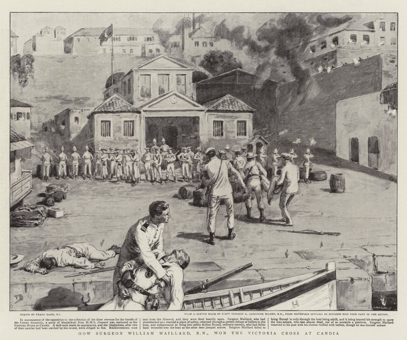 Comment le chirurgien William Maillard, RN, a remporté la Croix de Victoria à Candia - Frank Dadd
