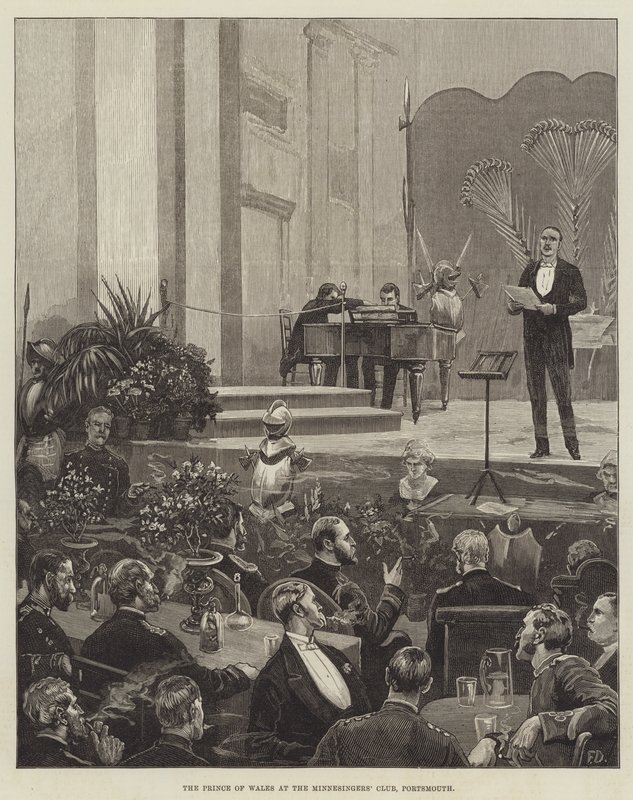 Le prince de Galles au club des Minnesingers, Portsmouth - Frank Dadd