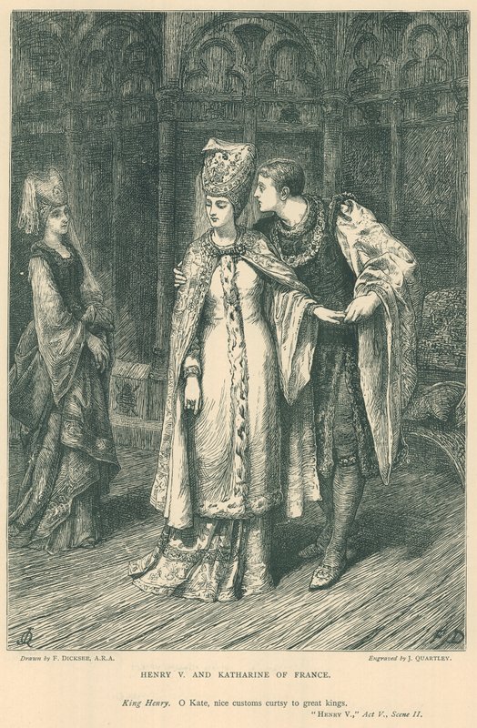 Illustration pour le Roi Henri V de Shakespeare - Frank Dicksee