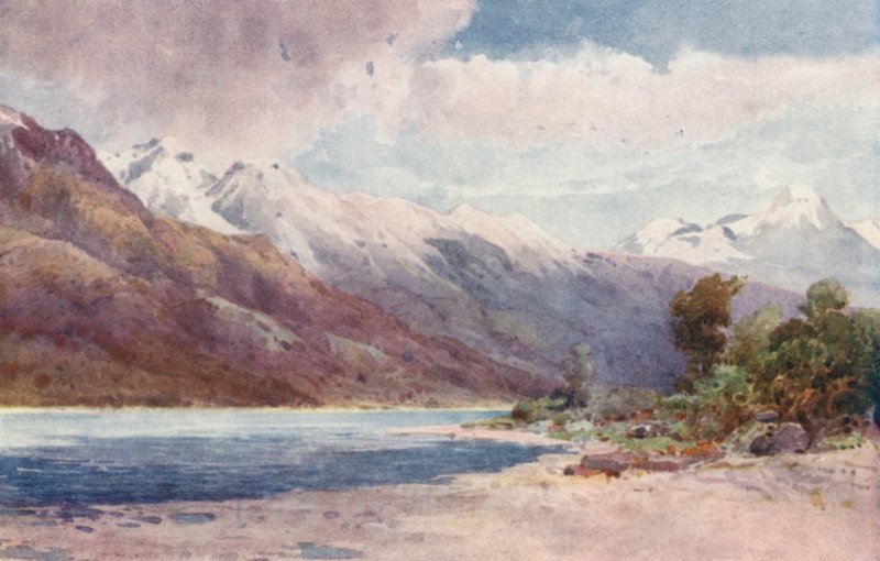 Nouvelle-Zélande : À la tête du lac Wakatipu - Frank H Wright