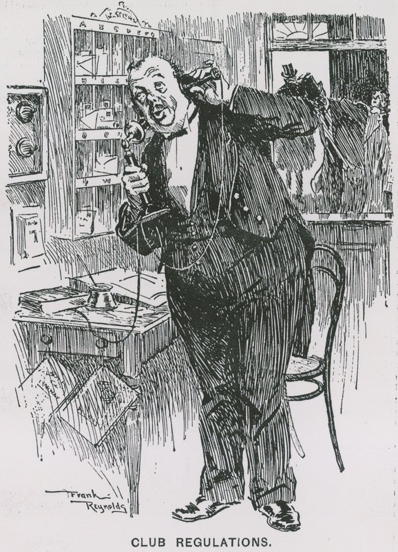 Règlement du club (gravure) - Frank Reynolds