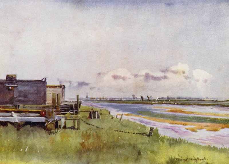 Norfolk Broads : Yarmouth depuis Breydon - Frank Southgate