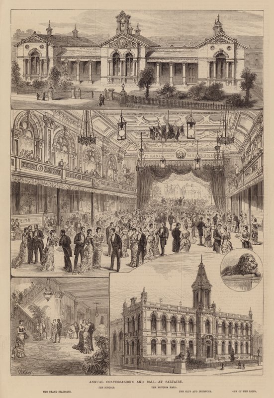 Conversazione et bal annuels à Saltaire, Yorkshire - Frank Watkins