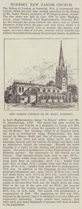 Nouvelle Église Paroissiale de Sainte Marie, Hornsey - Frank Watkins