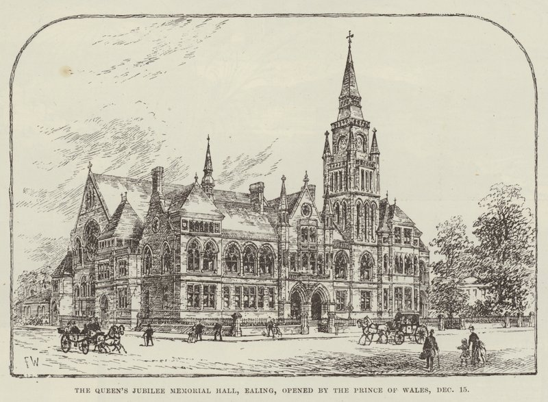 Le Hall commémoratif du Jubilé de la Reine, Ealing, inauguré par le Prince de Galles, 15 décembre - Frank Watkins
