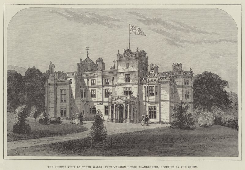 La visite de la reine au nord du Pays de Galles, Pale Mansion House, Llandderfel, occupée par la reine - Frank Watkins