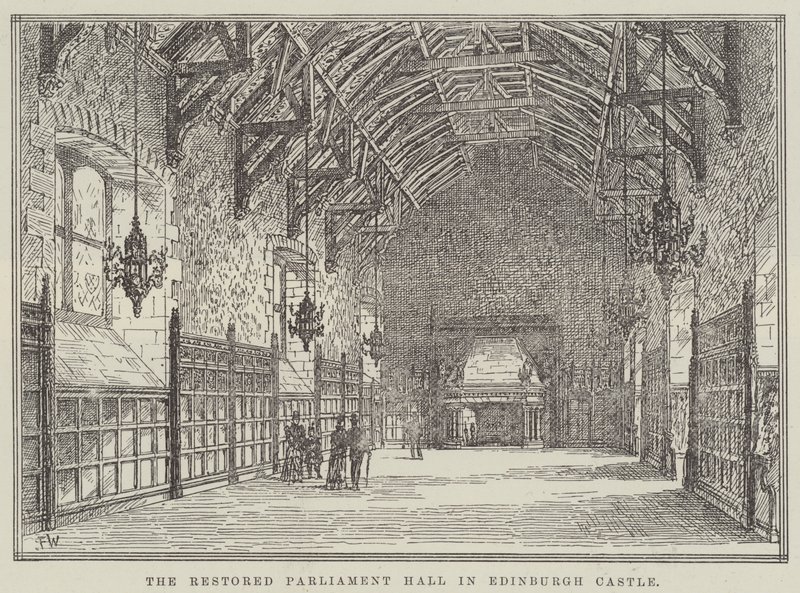 La salle du Parlement restaurée au château d