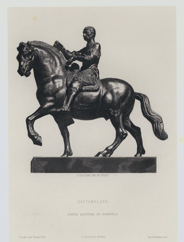 Figure équestre en bronze du condottiere de la Renaissance italienne Gattemalata, par Donatello - Frans Gaillard