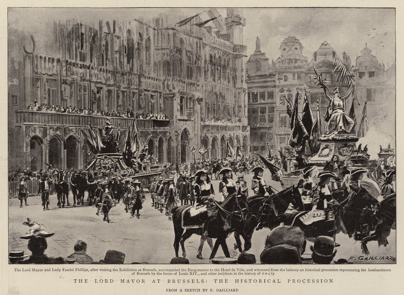 Le lord-maire à Bruxelles, le cortège historique - Frans Gaillard