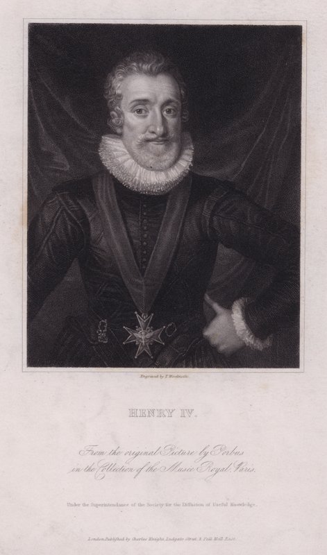 Henri IV, roi de France (gravure) - Frans II (after) Pourbus