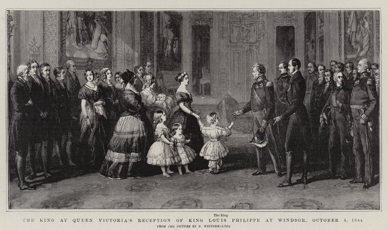 Le Roi à la réception de la Reine Victoria pour le Roi Louis-Philippe à Windsor, 8 octobre 1844 - Franz Xaver Winterhalter