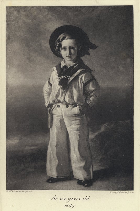 Le roi Édouard VII enfant, âgé de six ans - Franz Xaver  Winterhalter (after)