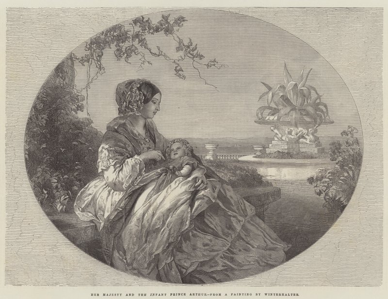 Sa Majesté et le Prince Arthur enfant - Franz Xaver Winterhalter