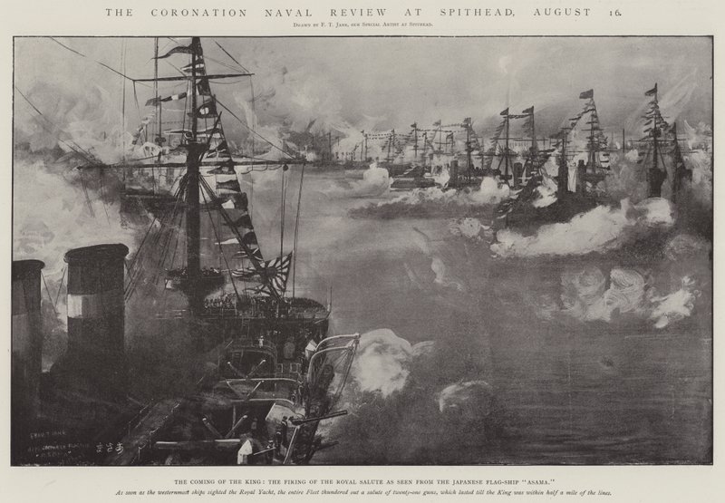 La Revue Navale du Couronnement à Spithead, 16 août - Fred T. Jane