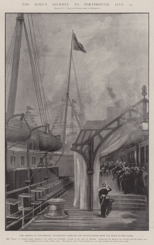 Le Voyage du Roi à Portsmouth, 15 juillet - Fred T. Jane
