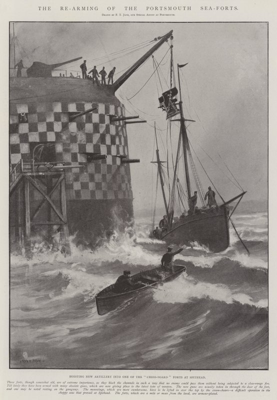 Le réarmement des forts maritimes de Portsmouth - Fred T. Jane