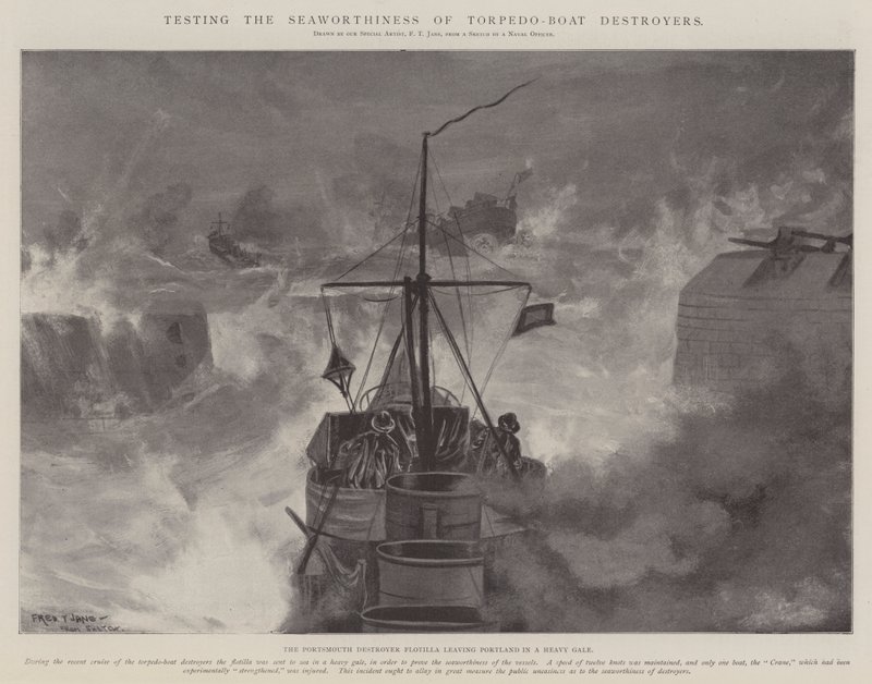 Test de la navigabilité des destroyers de torpilleurs - Fred T. Jane