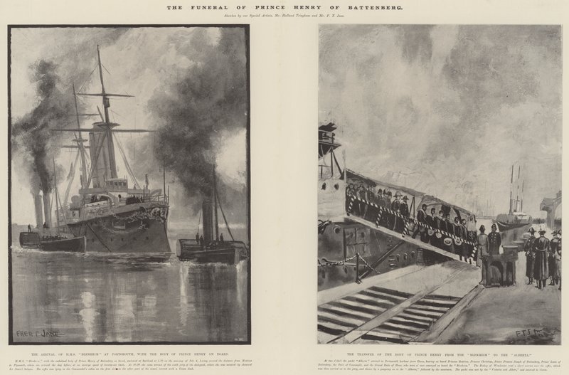 Les funérailles du prince Henry de Battenberg - Fred T. Jane
