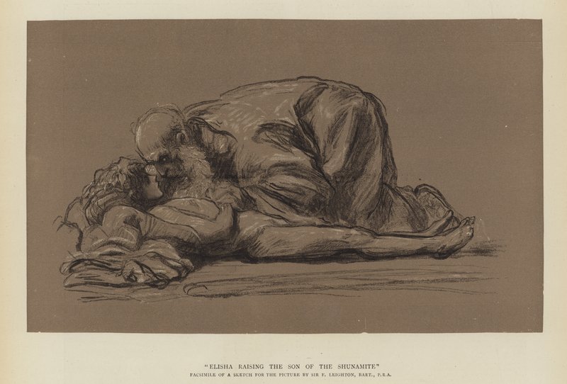 Élisée ressuscitant le fils de la Sunamite - Frederic Leighton