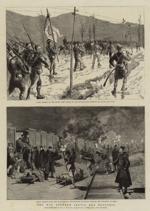 La Guerre entre la Serbie et la Bulgarie - Frederic Villiers