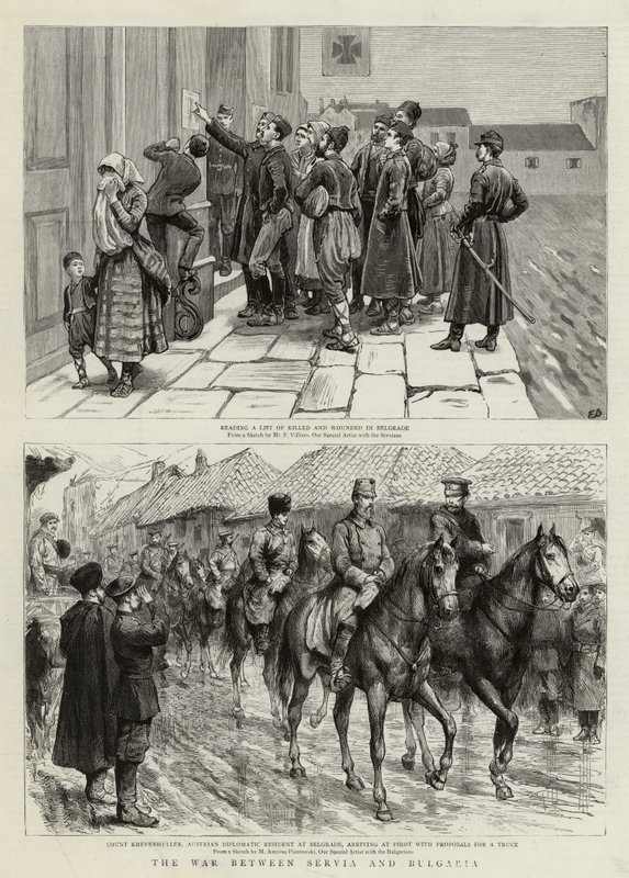 La guerre entre la Serbie et la Bulgarie - Frederic Villiers