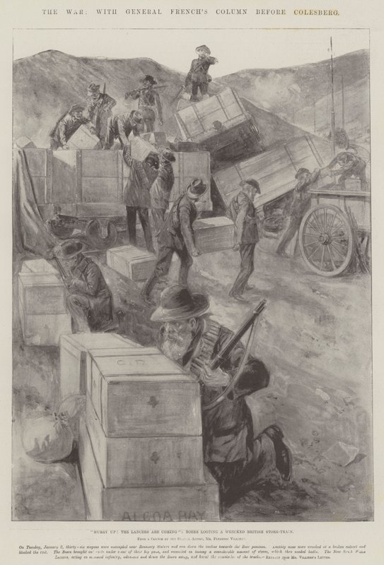 La guerre, avec la colonne du général Buller devant Colesberg - Frederic Villiers