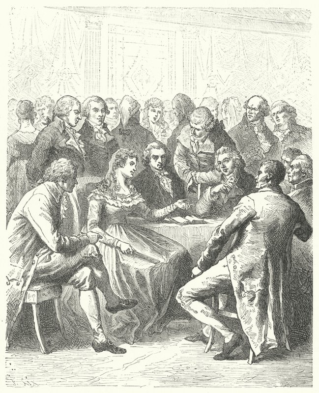 Madame Roland et les Girondins, Révolution française (gravure) - Frederic Theodore (after) Lix