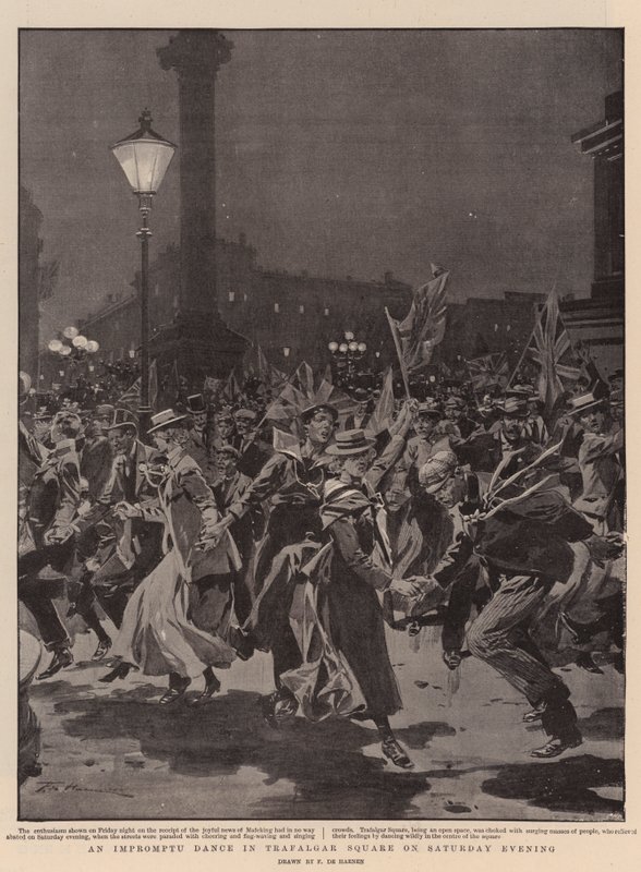 Une danse improvisée à Trafalgar Square le samedi soir - Frederic de Haenen