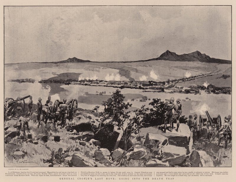 Le Dernier Mouvement du Général Cronje, entrant dans le Piège Mortel - Frederic de Haenen