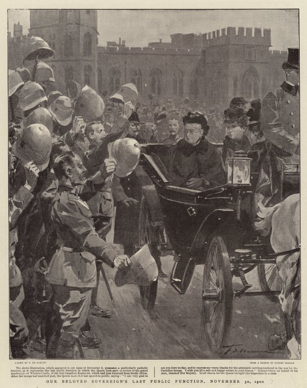 La dernière fonction publique de notre bien-aimé Souverain, 30 novembre 1900 - Frederic de Haenen