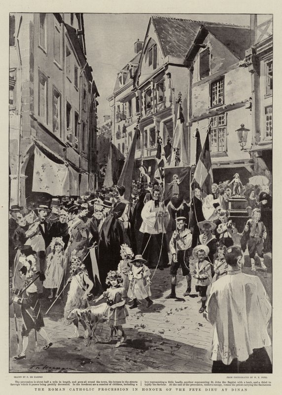 La procession catholique romaine en l