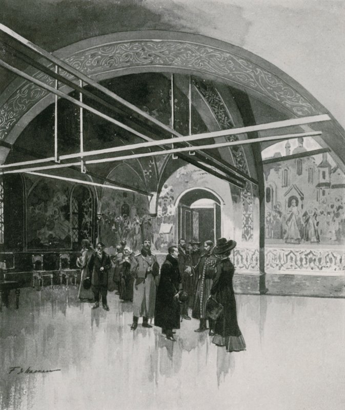 La petite Palata dorée, ou salle de la Tsarine, au Kremlin - Frederic de Haenen