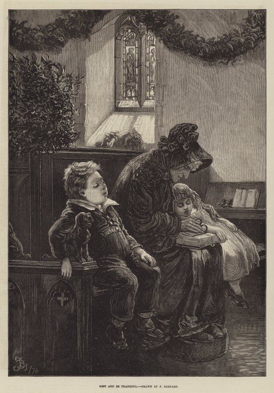 Repos et soyez reconnaissant - Frederick Barnard