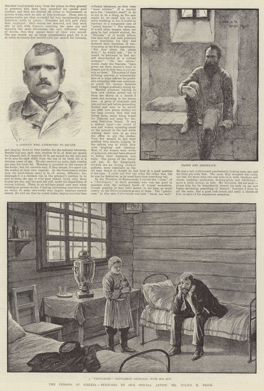 Les prisons de Sibérie - Frederick Pegram