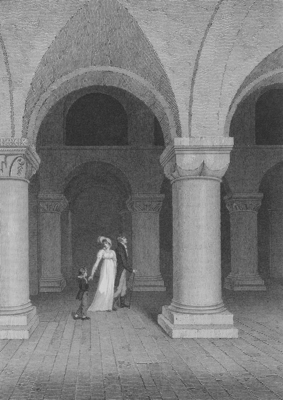 La chapelle dans la tour, maintenant appelée le bureau des archives, Londres (gravure) - Frederick (after) Nash