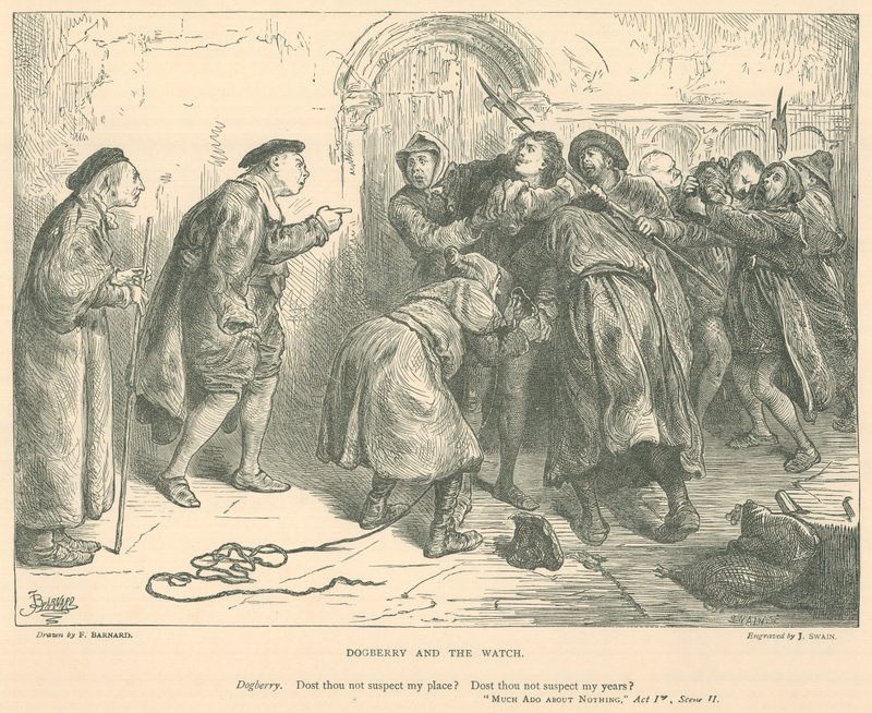 Illustration pour Beaucoup de bruit pour rien - Frederick Barnard