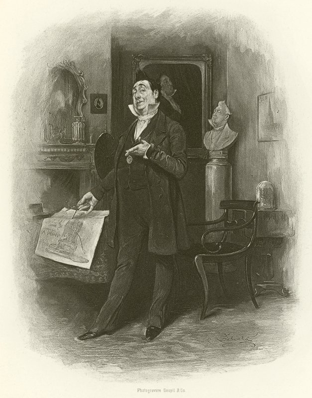M. Pecksniff - Frederick Barnard