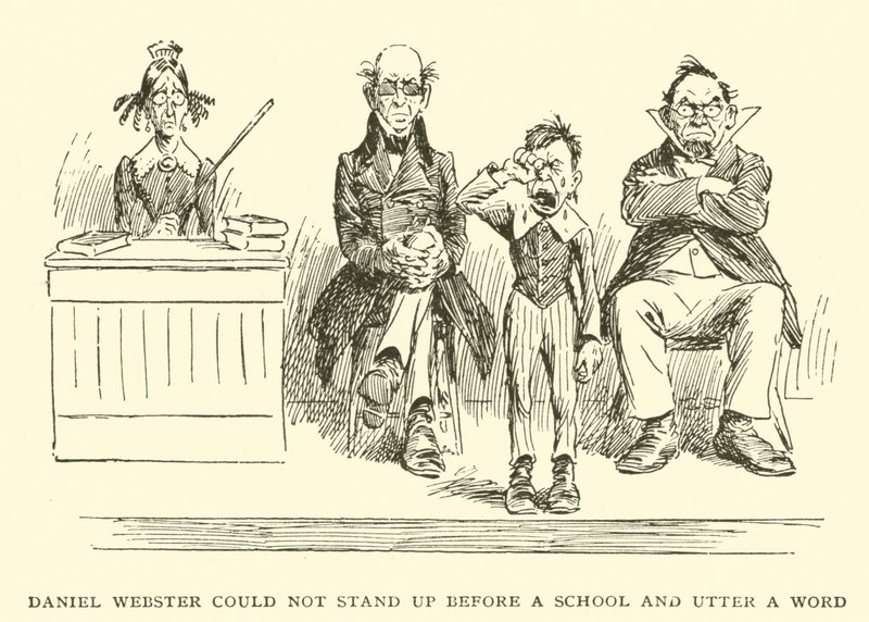 Daniel Webster ne pouvait pas se lever devant une école et prononcer un mot - Frederick Burr Opper