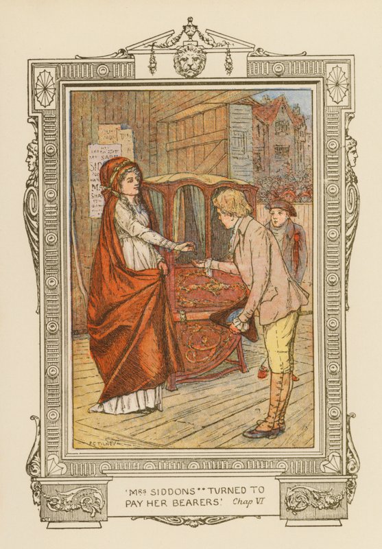 Mme Siddons se retourne pour payer ses porteurs - Frederick Colin Tilney